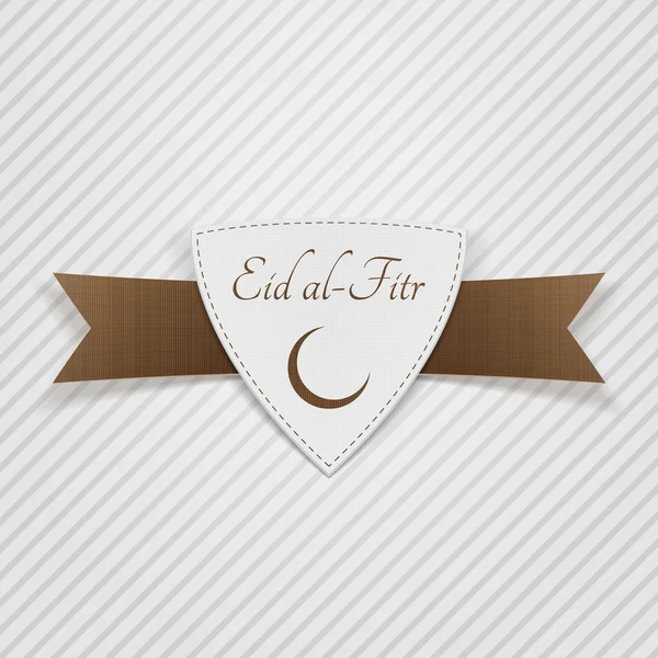 Etiqueta de papel musulmán Eid al-Fitr — Archivo Imágenes Vectoriales