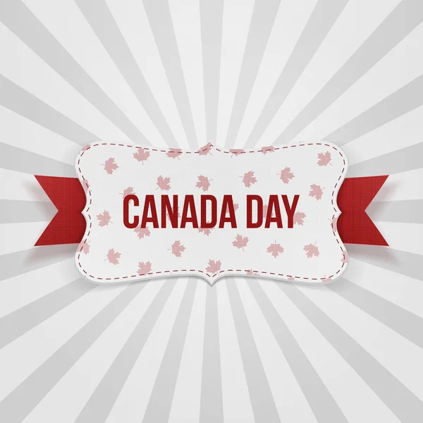 Canada Day realistic national Badge — Stock Vector