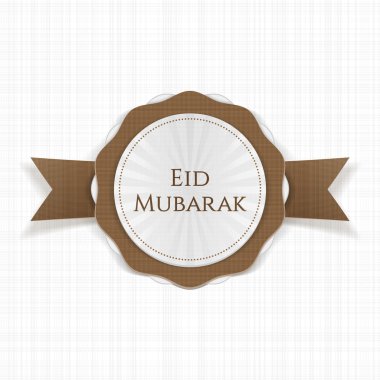 Eid Mubarak etiket tebrik gerçekçi