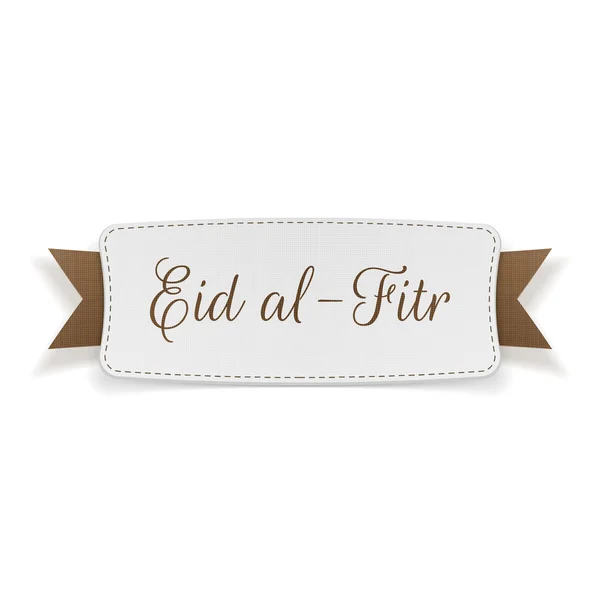 Eid al-Fitr saludo decorativo Banner — Archivo Imágenes Vectoriales
