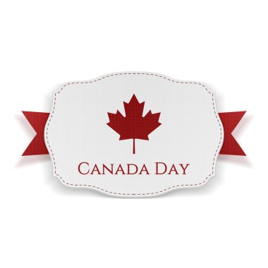 Kanada gün afiş ile şerit