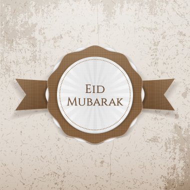 Eid Mubarak rozet tebrik gerçekçi