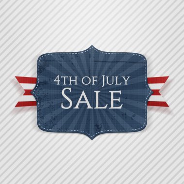 Dört Temmuz Satılık gerçekçi amblemi