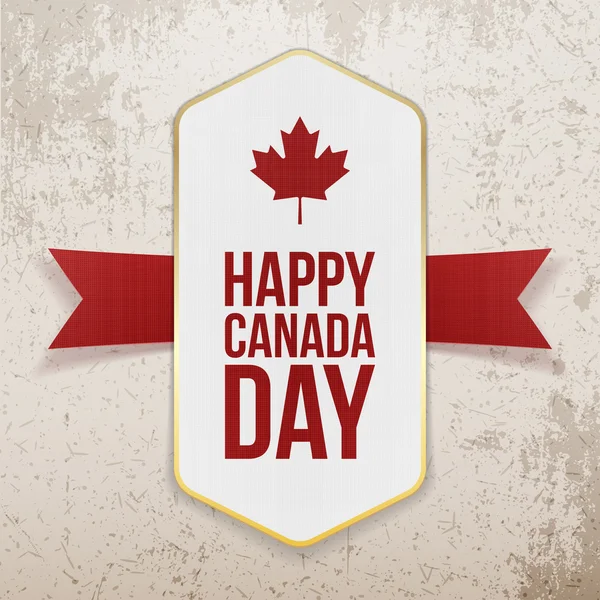 Ευτυχισμένος ημέρα του Καναδά χαιρετισμό αφίσα — Διανυσματικό Αρχείο