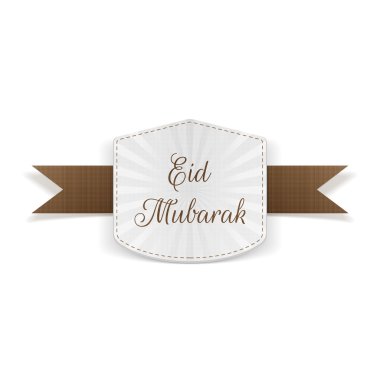 Eid Mubarak kağıt şerit ile Banner