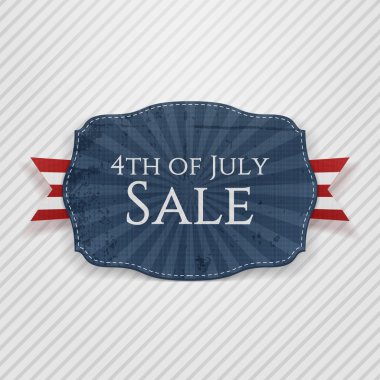 Dördüncü Temmuz Satılık tatil etiketi