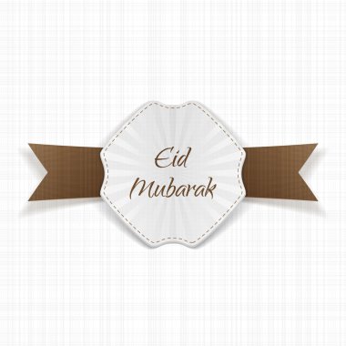 Eid Mubarak tebrik kağıt etiket