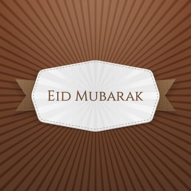 Eid Mubarak etiketi ile şerit