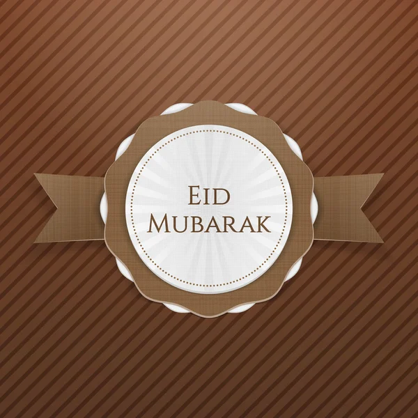 Eid Mubarak amblemi tebrik gerçekçi