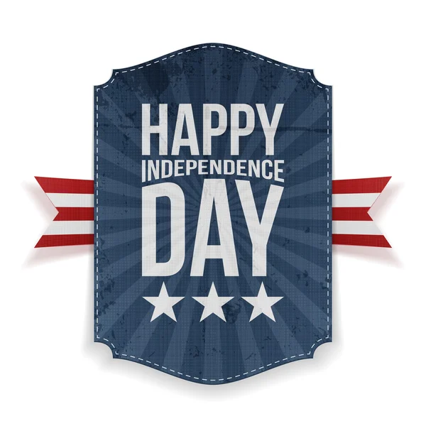 Happy Independence Day realistic Banner — Stock Vector