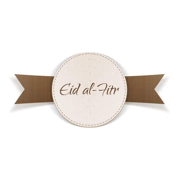 Eid al-Fitr vakantie papier Tag — Stockvector