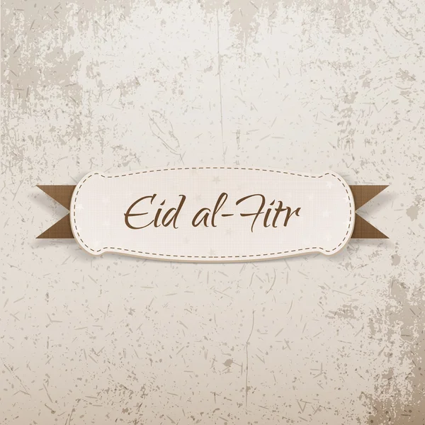 Etiqueta de papel decorativo Eid al-Fitr — Archivo Imágenes Vectoriales