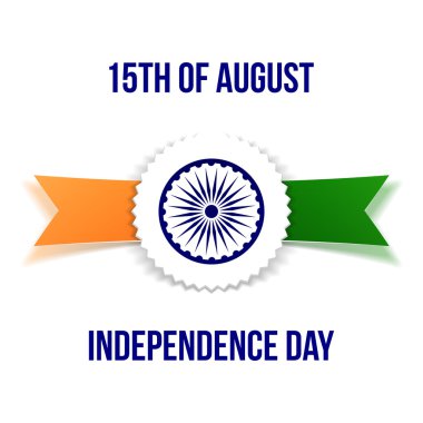 Hindistan Bağımsızlık günü afiş ile şerit
