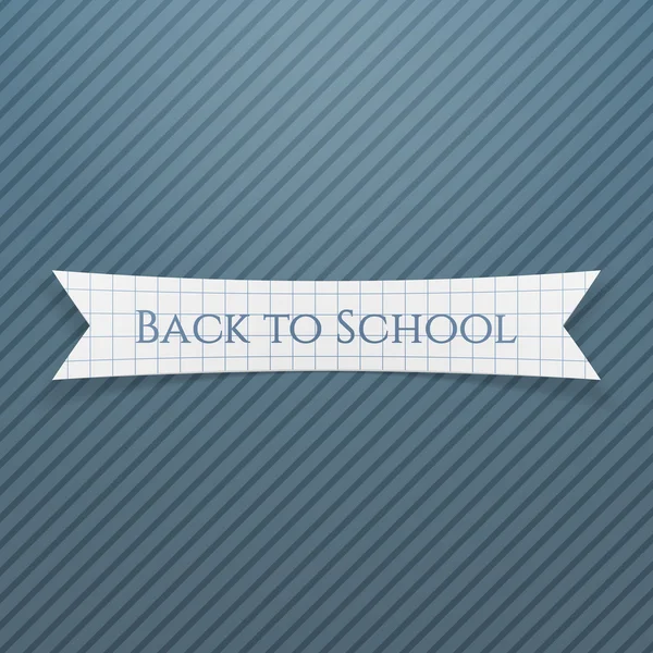 Back to School Text on realistic Badge — Stock Vector