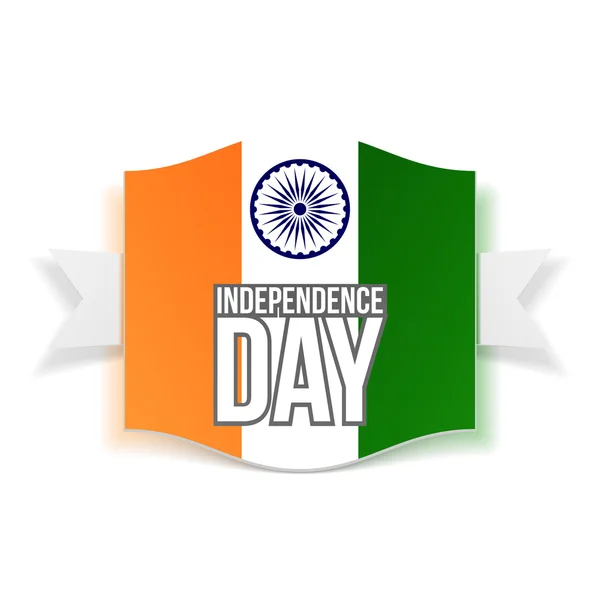 Dzień Niepodległości Indii pozdrowienie Banner — Wektor stockowy