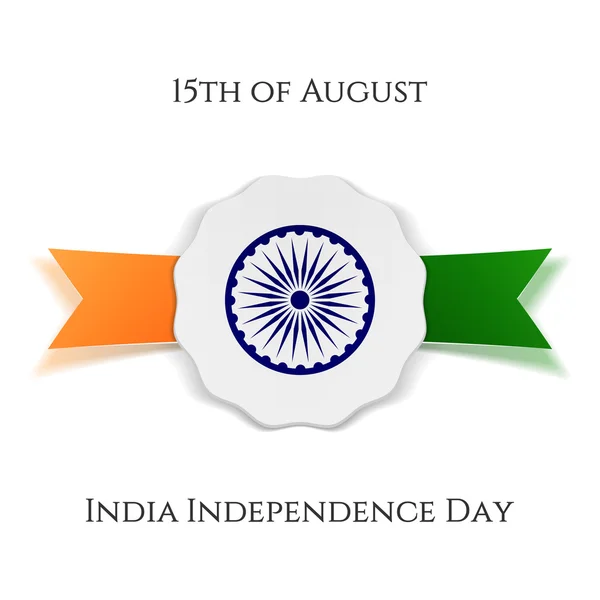 Ημέρα ανεξαρτησίας της Ινδίας πατριωτικό Banner — Διανυσματικό Αρχείο