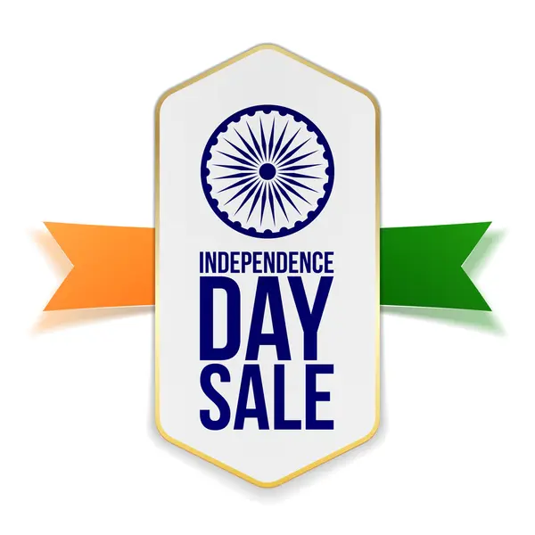 Dzień Niepodległości sprzedaży transparent wstążka — Wektor stockowy