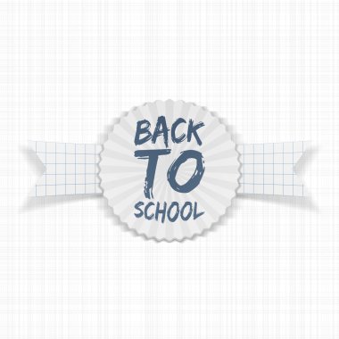 Kağıt Şerit üzerine geri etiketi okul