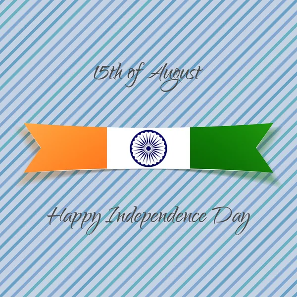 Indien självständighetsdagen semester Badge — Stock vektor