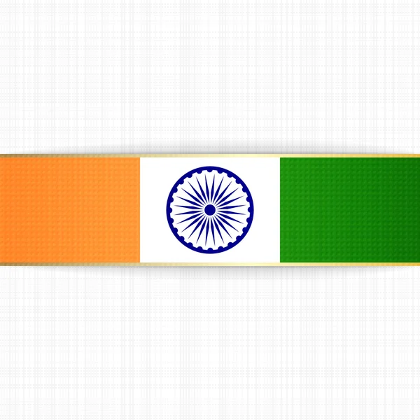 Inde étiquette patriotique et ruban — Image vectorielle