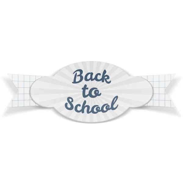 Torna a Scuola Vendita carta Banner con testo — Vettoriale Stock
