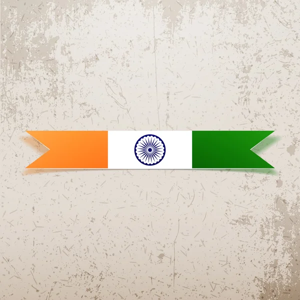 印度国家标签和丝带 — 图库矢量图片