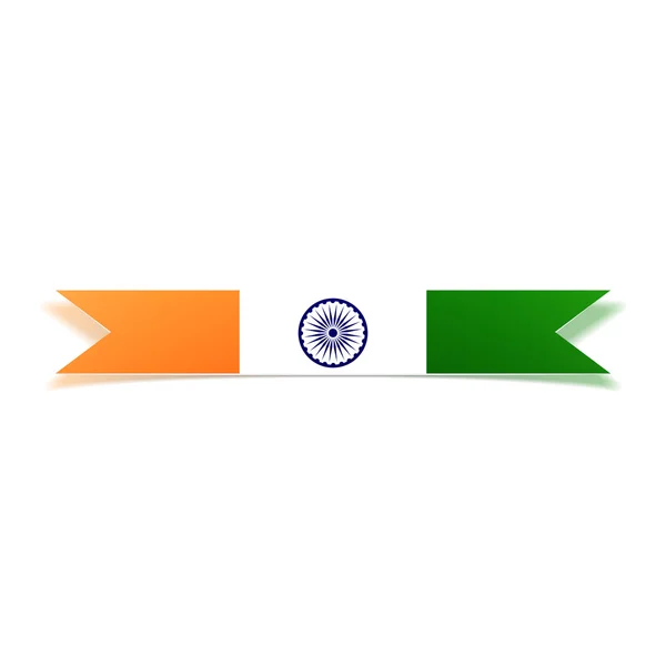 Insigne et ruban national de l'Inde — Image vectorielle