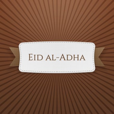 Bayram Kurban Bayramı gerçekçi şenlikli rozeti