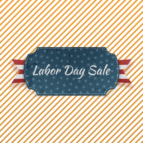 Labor Day Sale festive paper Emblem — Stock Vector