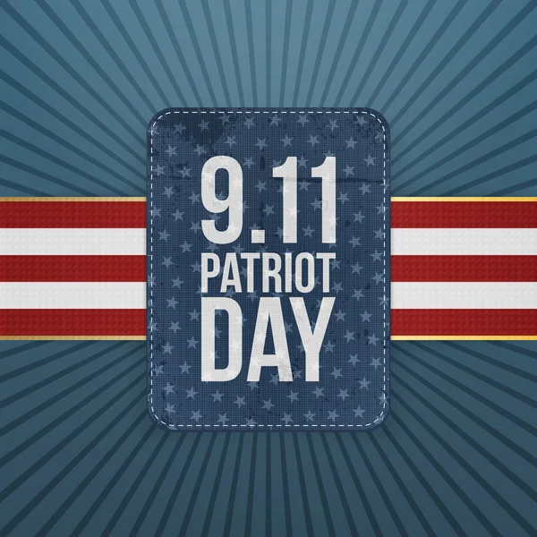 Patriot Day festliga papper Badge — Stock vektor