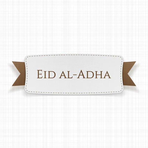 Aïd al-Adha étiquette festive réaliste — Image vectorielle