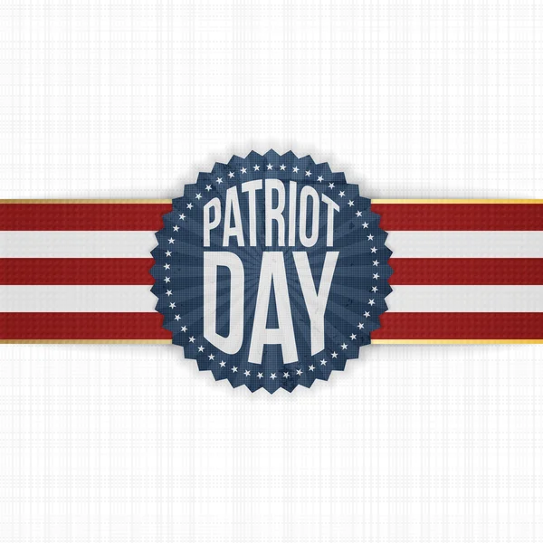 Patriot Day paper meriah Label - Stok Vektor