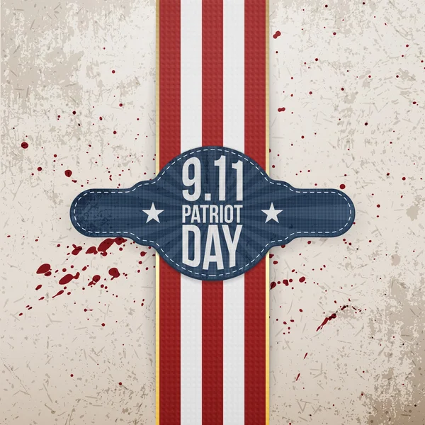 Patriot Day realistische patriotische Tag Vorlage — Stockvektor