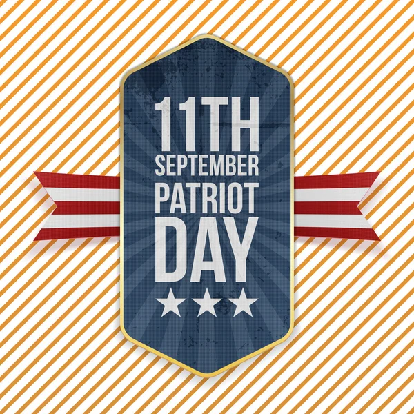 Tizenegyedik szeptember. Patriot nap-jelkép — Stock Vector