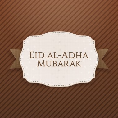 Kurban Bayramı mübarek gerçekçi etiketi