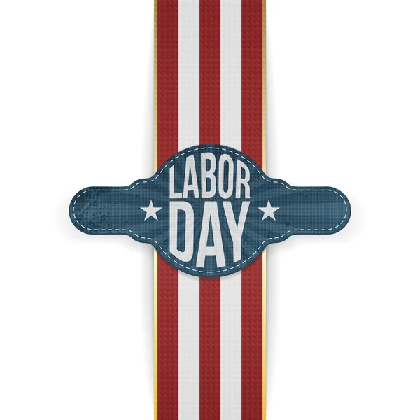 Знамя Дня труда и лента — стоковый вектор