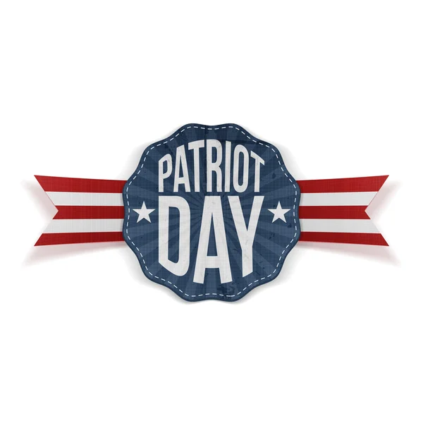 Patriot Day Texto em banner realista — Vetor de Stock