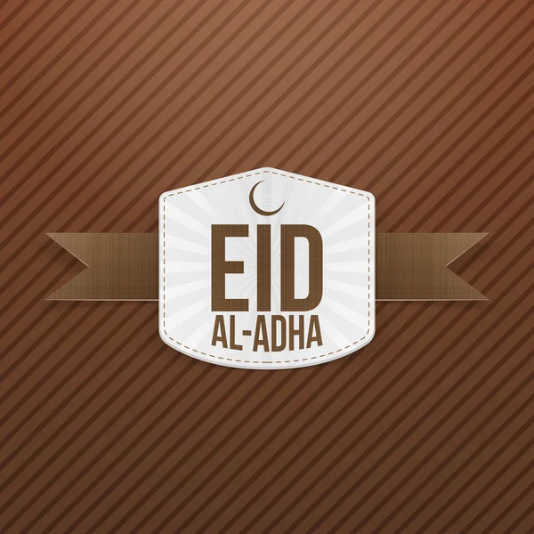Eid al-Adha white paper Etiqueta —  Vetores de Stock