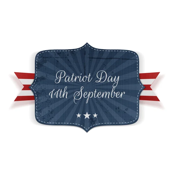 Patriot Day 11 September Banner — Stock vektor