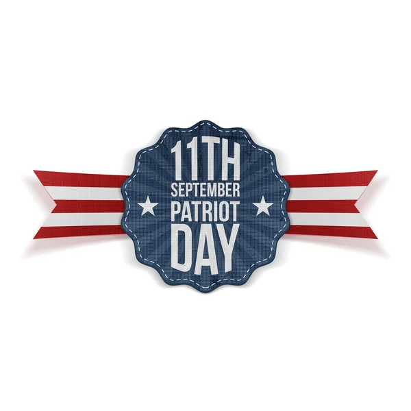 Día del Patriota 11 de septiembre Banner — Vector de stock