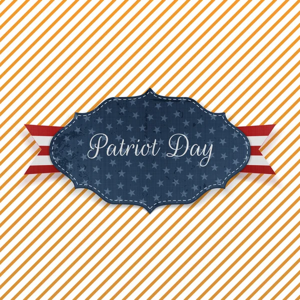 Cartão de papel com Patriot Day Text —  Vetores de Stock