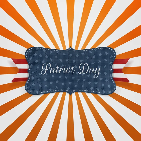 Plantilla de tarjeta de felicitación Patriot Day — Vector de stock