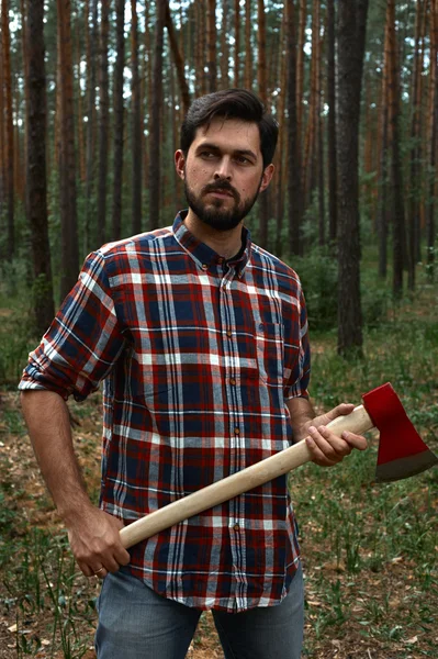 Bearded Lumberjack — Stock Photo, Image