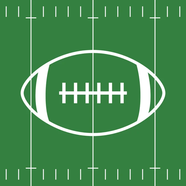 Platt Design av fotbollsplan och bollen — Stock vektor