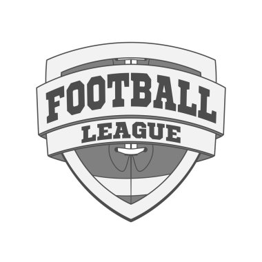 Beyaz futbol etiket tasarımını