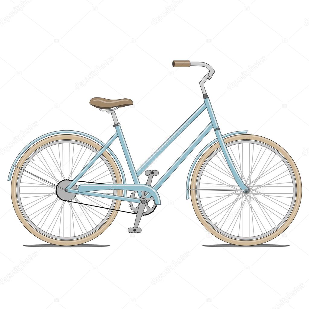 Blue Bike Illustration