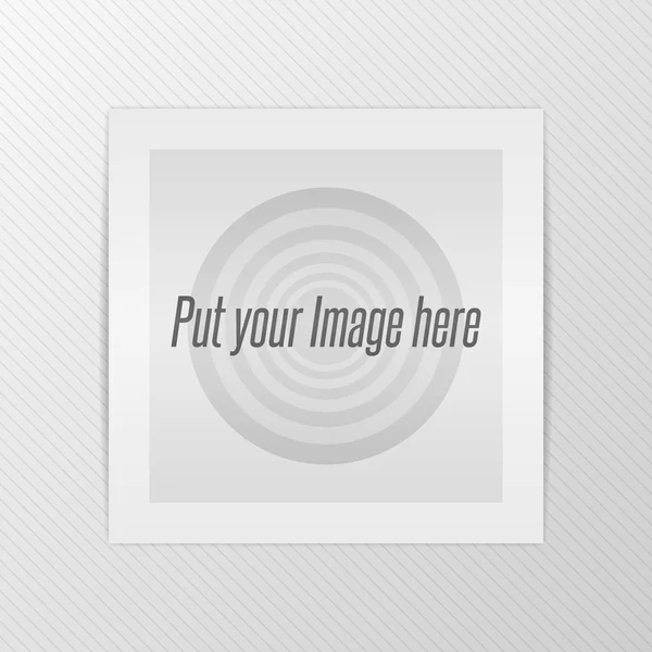 Realistische papier Photo Frame met schaduwen — Stockvector