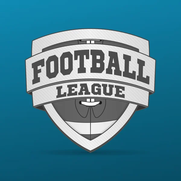 Amerikkalainen jalkapallo graafinen etiketti — kuvapankkivalokuva