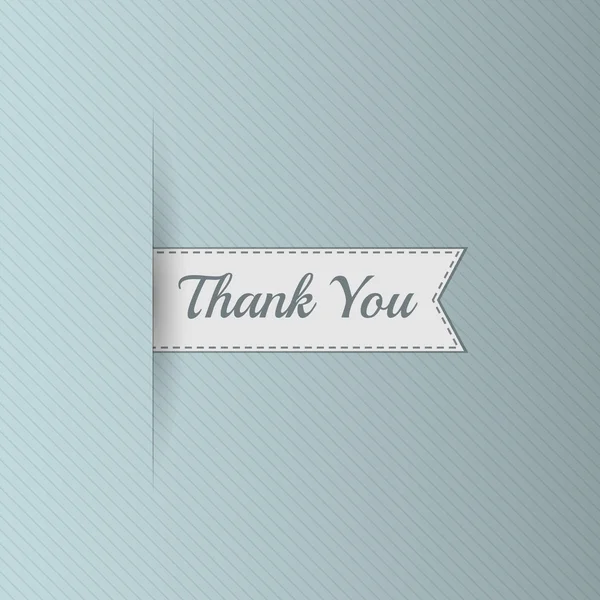 Realistic Ribbon with Thank You Text — Stock Photo, Image