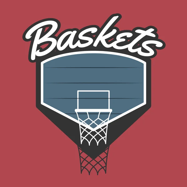 Basketbalový tým logo — Stockový vektor